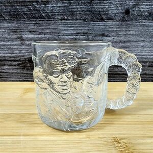 1995  Batman Forever - Two-Face Glass Mug Made in France DC Comics